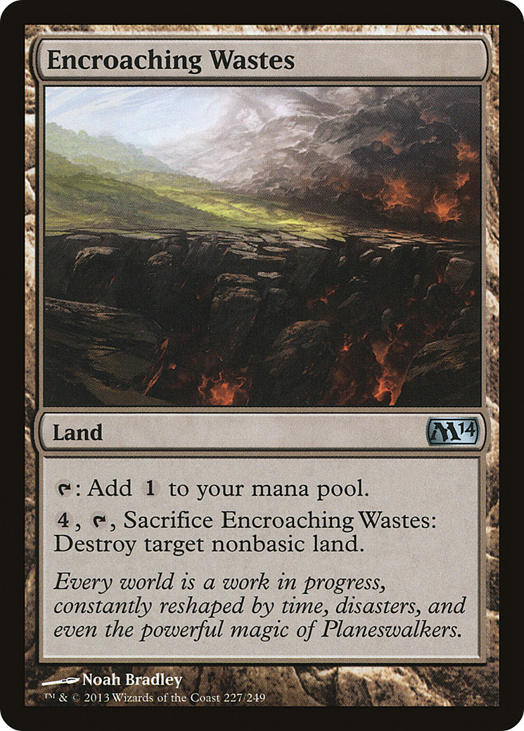 Encroaching Wastes (M14-227) [Magic 2014] Foil MTG Single Wizards of the Coast