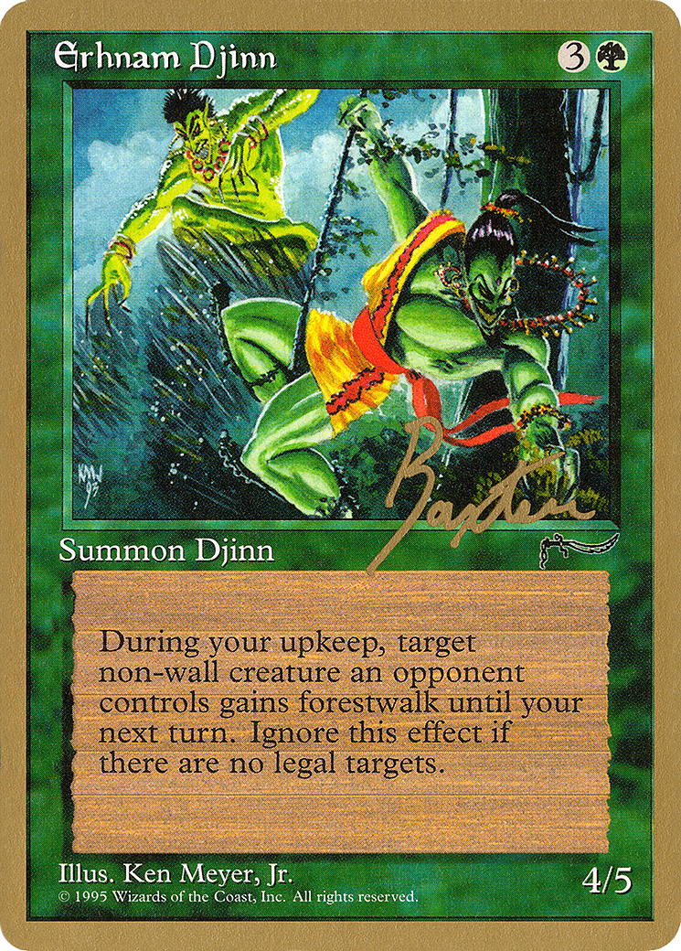 Erhnam Djinn - 1996 George Baxter (ARN) (WCD-) [Misc] Pro Tour Collector Set MTG Single Wizards of the Coast