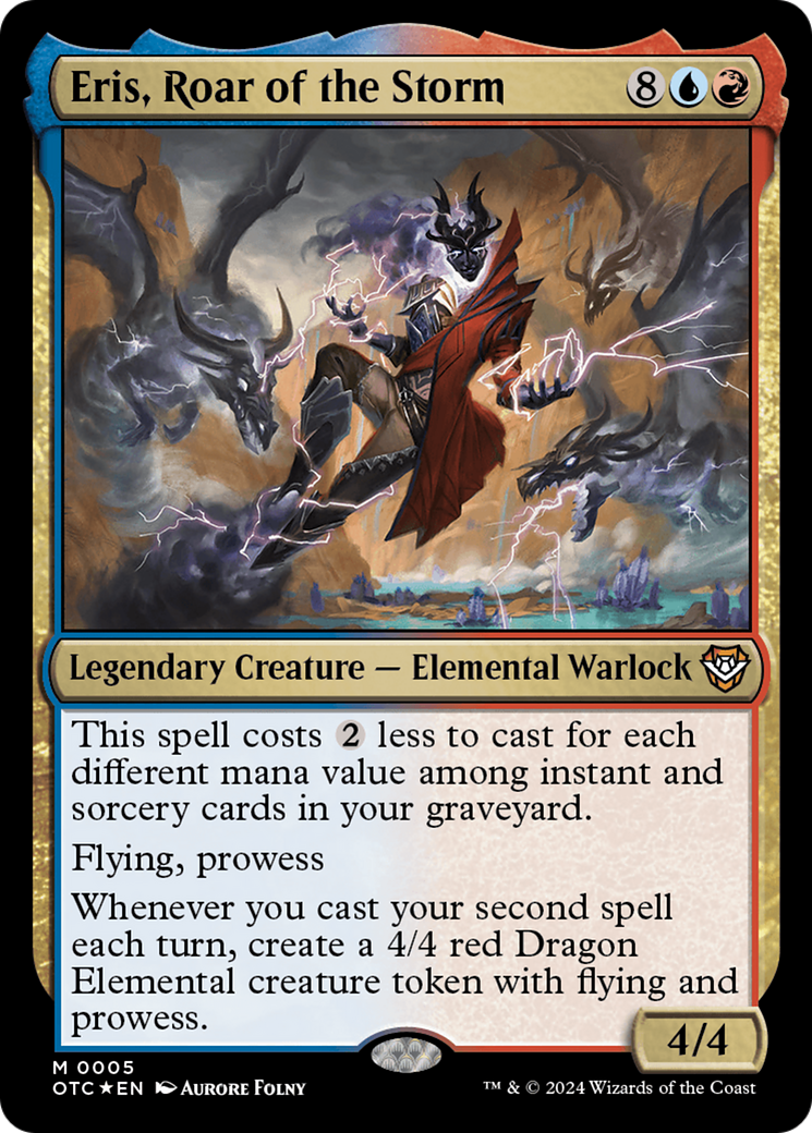 Eris, Roar of the Storm (OTC-005) [Outlaws of Thunder Junction Commander] Foil MTG Single Wizards of the Coast