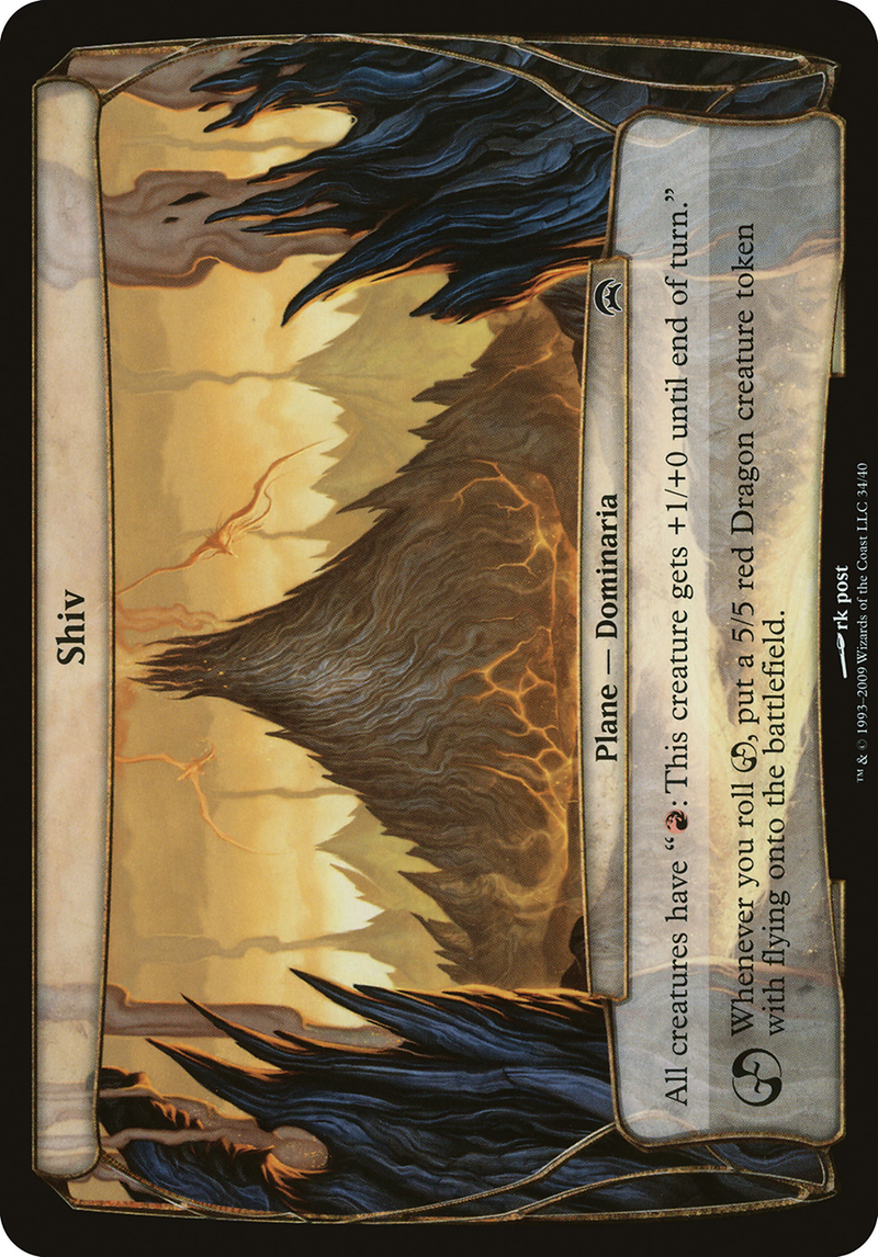 Shiv (Planechase) (OVER-) [Oversized] Planechase Planes MTG Single Wizards of the Coast