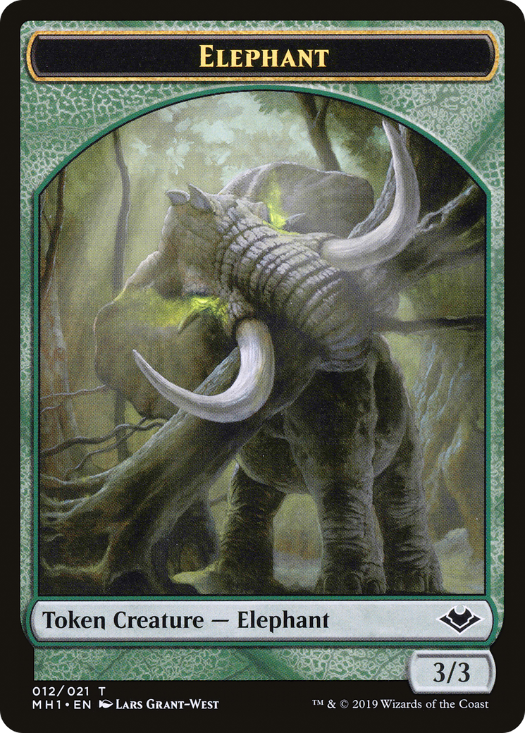 Elephant (TMH1-012) [Tokens] Modern Horizons Tokens Foil MTG Single Wizards of the Coast