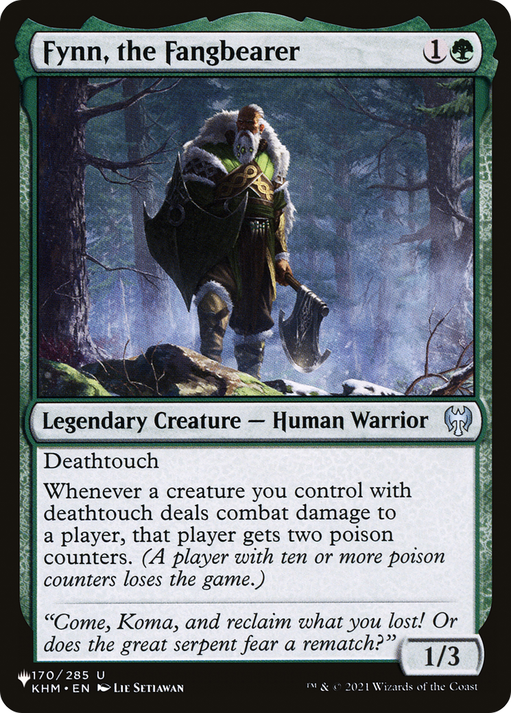 Fynn, the Fangbearer (LIST-KHM-170) [Mystery Booster] The List MTG Single Wizards of the Coast