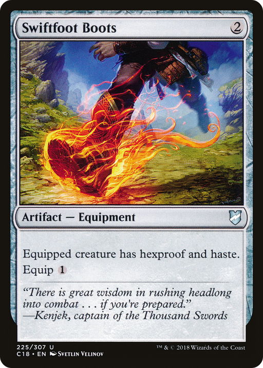 Swiftfoot Boots (C18-225) [Commander 2018] MTG Single Wizards of the Coast