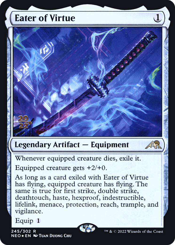 Eater of Virtue (PRE-245) [Kamigawa: Neon Dynasty Promos] Foil MTG Single Wizards of the Coast