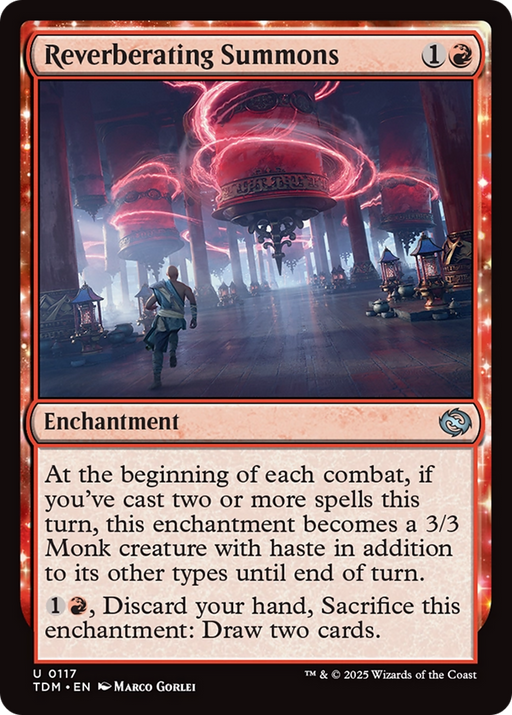 Reverberating Summons (TDM-117) [Tarkir: Dragonstorm] MTG Single Wizards of the Coast