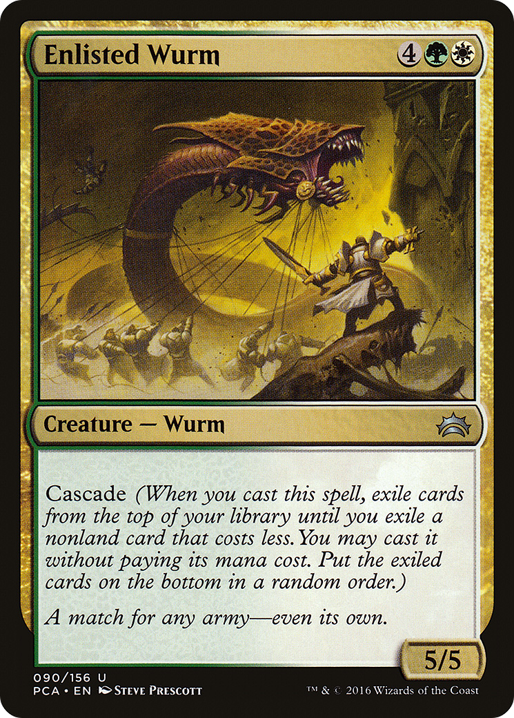 Enlisted Wurm (PCA-090) [Misc] Planechase Anthology MTG Single Wizards of the Coast