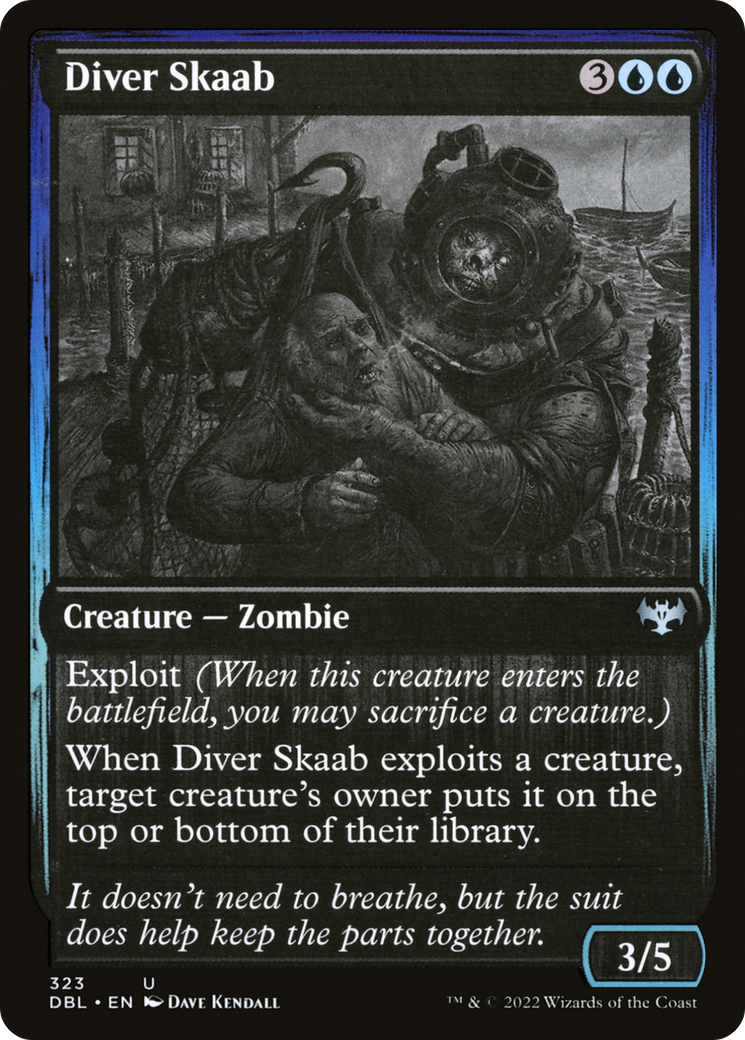 Diver Skaab (DBL-323) [Innistrad: Double Feature] Foil MTG Single Wizards of the Coast