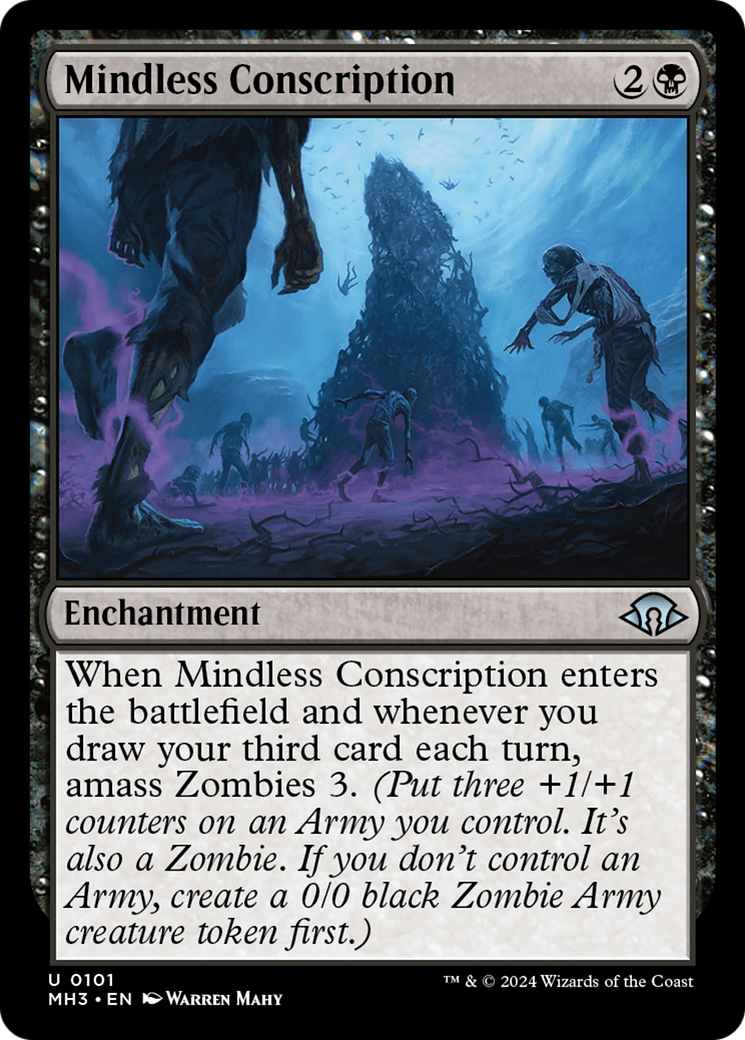 Mindless Conscription (MH3-101) [Modern Horizons 3] Foil MTG Single Modern Horizons 3