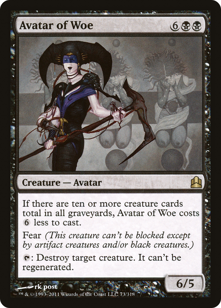 Avatar of Woe (CMD-073) [Commander 2011] MTG Single Wizards of the Coast