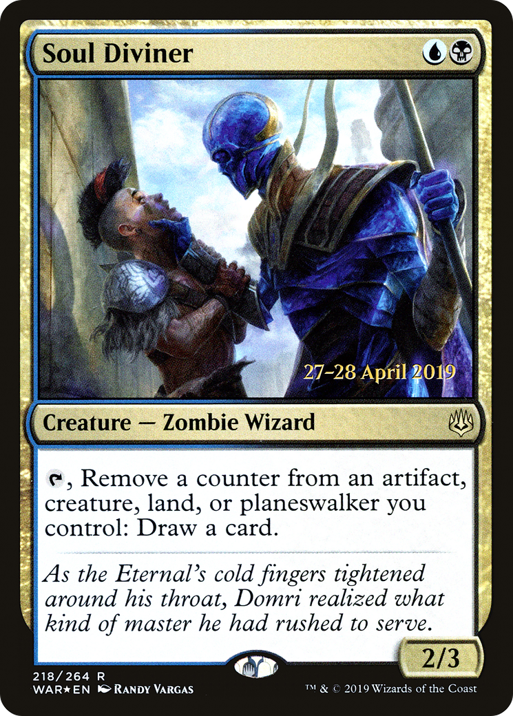 Soul Diviner (PRE-218) [War of the Spark Promos] Foil MTG Single Wizards of the Coast