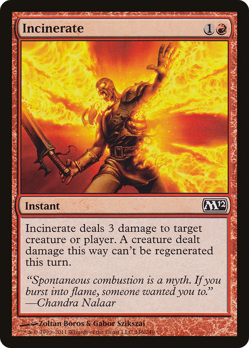 Incinerate (M12-146) [Magic 2012] MTG Single Wizards of the Coast