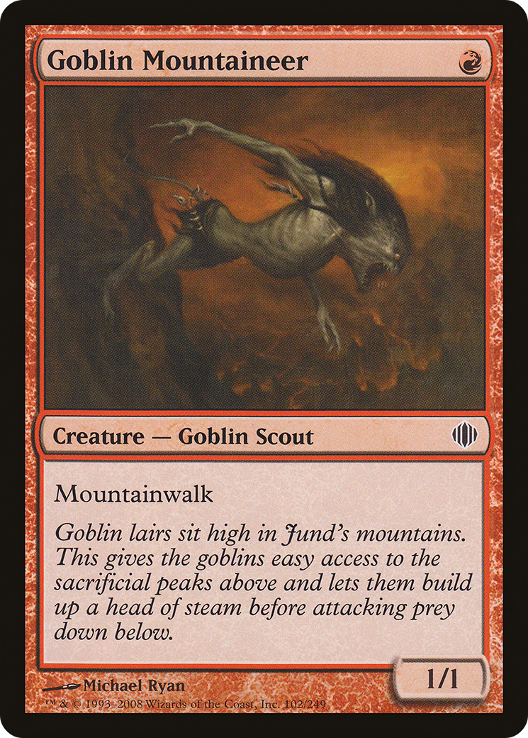 Goblin Mountaineer (ALA-102) [Shards of Alara] Foil MTG Single Wizards of the Coast