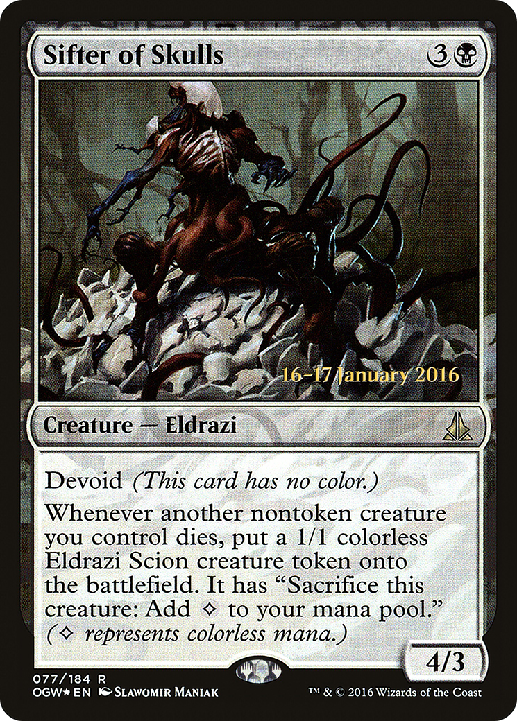 Sifter of Skulls (PRE-077) [Oath of the Gatewatch Promos] Foil MTG Single Wizards of the Coast