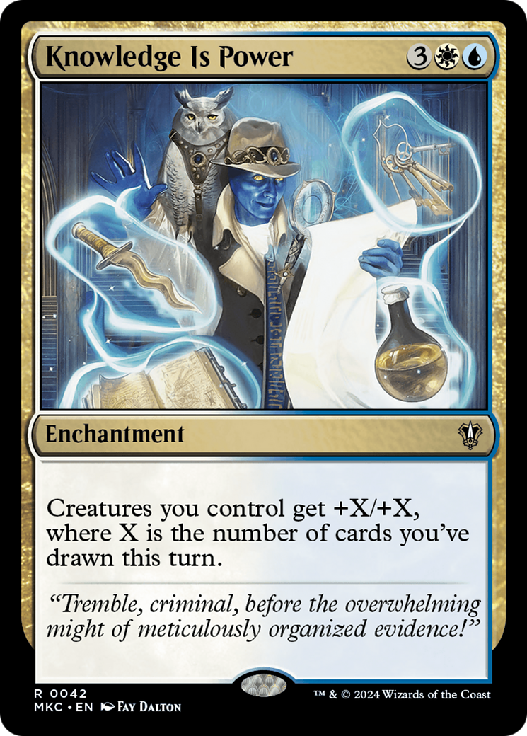 Knowledge is Power (MKC-042) [Murders at Karlov Manor Commander] MTG Single Wizards of the Coast