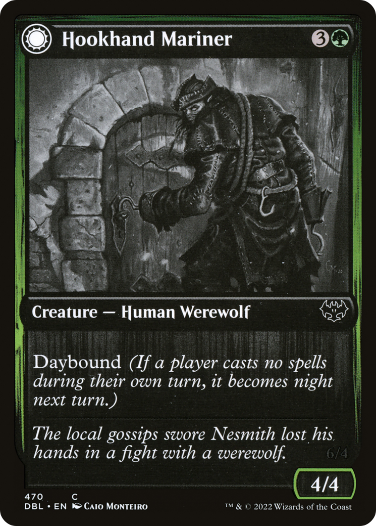 Hookhand Mariner (DBL-470) [Innistrad: Double Feature] Foil MTG Single Wizards of the Coast