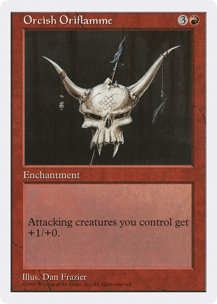 Orcish Oriflamme (5ED-257) [Fifth Edition] MTG Single Wizards of the Coast