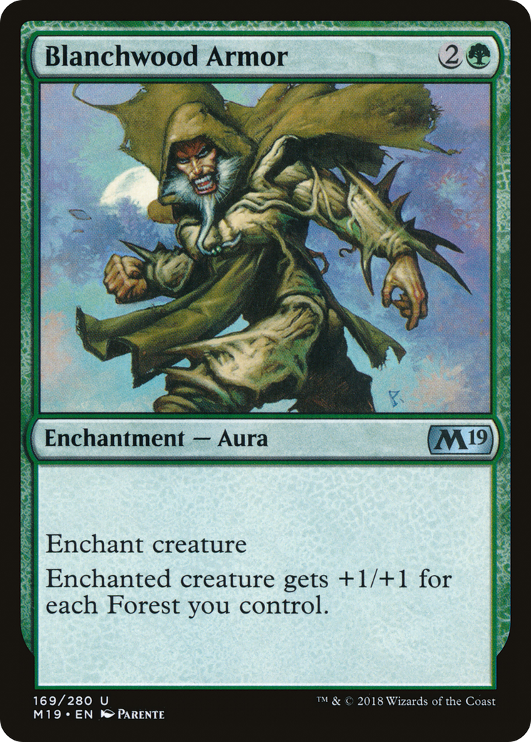 Blanchwood Armor (M19-169) [Core Set 2019] MTG Single Wizards of the Coast
