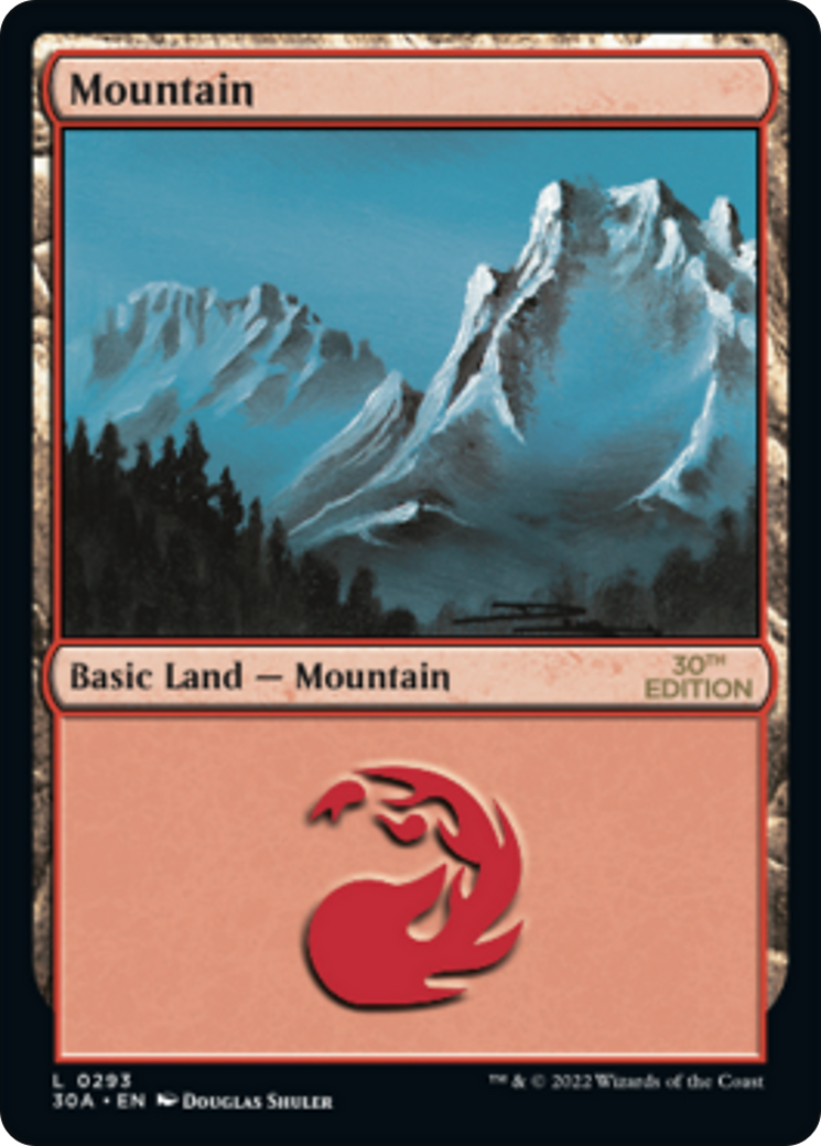 Mountain (293) (30A-293) [30th Anniversary Edition] MTG Single Wizards of the Coast