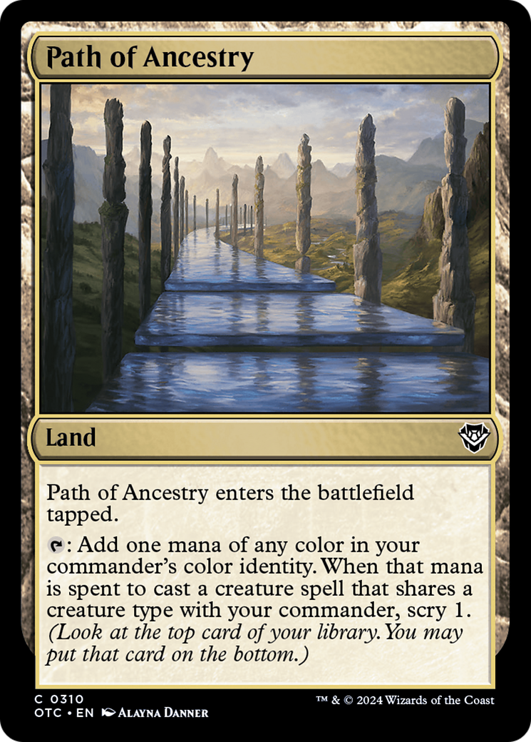 Path of Ancestry (OTC-310) [Outlaws of Thunder Junction Commander] MTG Single Wizards of the Coast