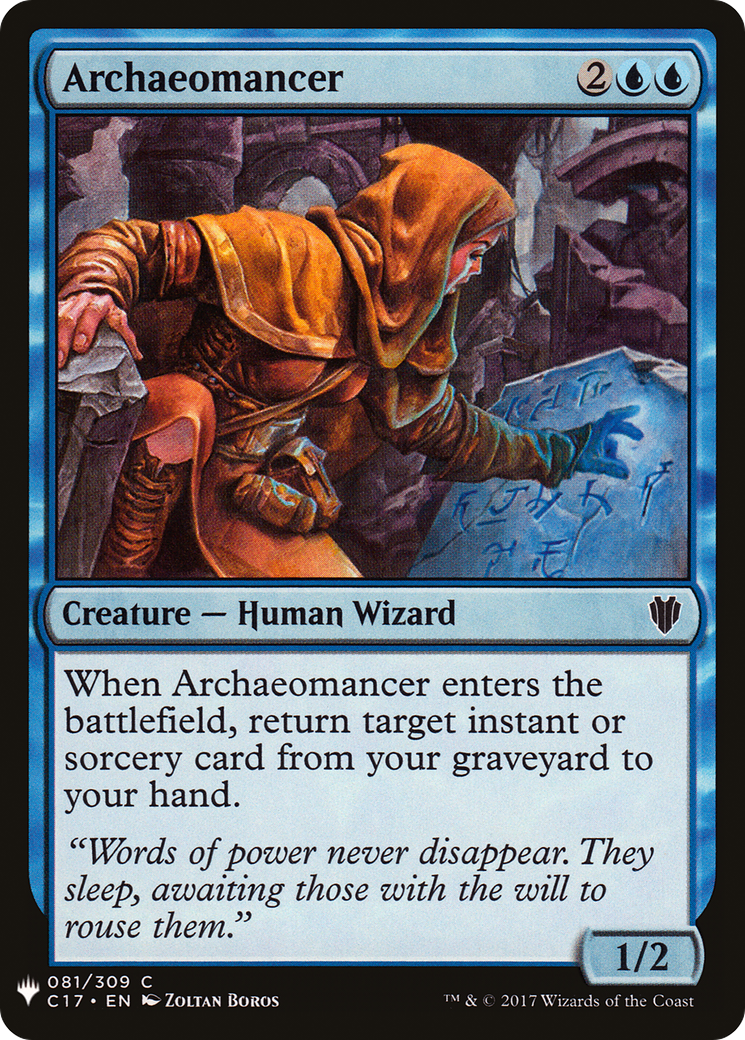 Archaeomancer (LIST-C17-81) [Mystery Booster] The List MTG Single Wizards of the Coast