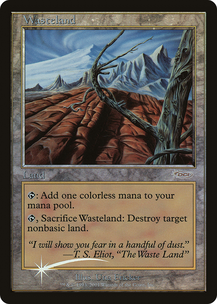 Wasteland (MPRP-001) [Misc] Magic Player Rewards 2001 Foil MTG Single Wizards of the Coast