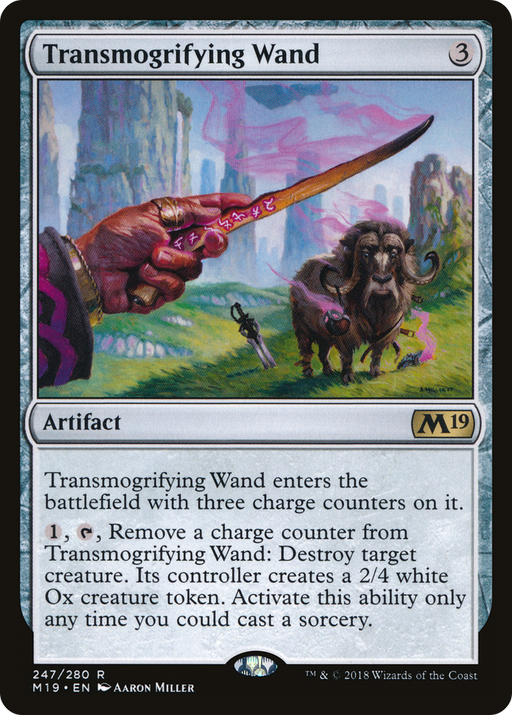 Transmogrifying Wand (M19-247) [Core Set 2019] Foil MTG Single Wizards of the Coast