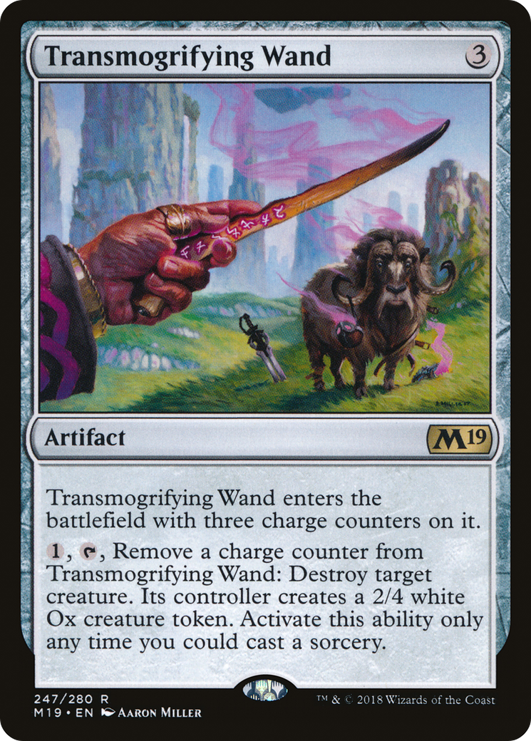 Transmogrifying Wand (M19-247) [Core Set 2019] MTG Single Wizards of the Coast