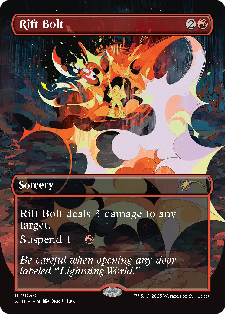 Rift Bolt (2050) (Rainbow Foil) (SLD-2050) [Secret Lair] Drop (Borderless) MTG Single Wizards of the Coast