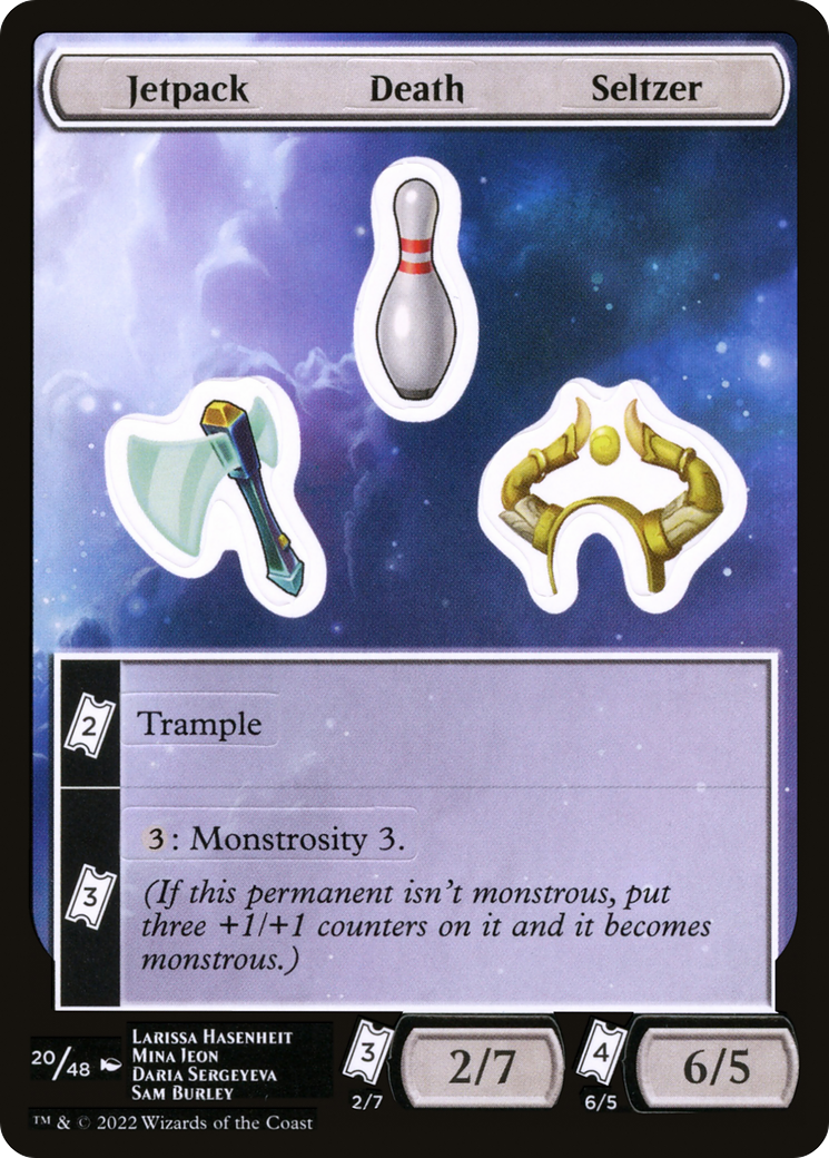 Jetpack Death Seltzer (UNF-020) [Tokens] Unfinity Sticker Sheets MTG Single Wizards of the Coast
