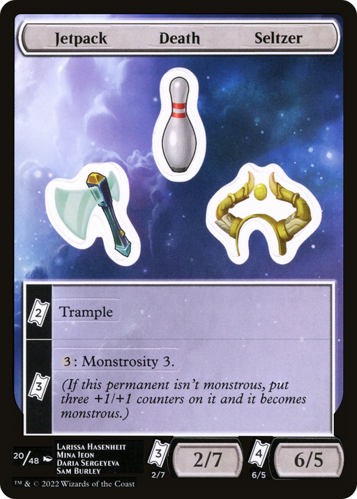 Jetpack Death Seltzer (UNF-020) [Tokens] Unfinity Sticker Sheets MTG Single Wizards of the Coast
