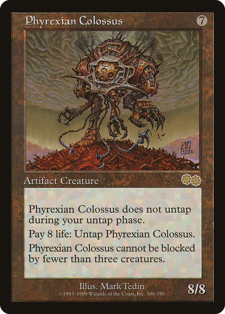 Phyrexian Colossus (USG-305) [Urza's Saga] MTG Single Wizards of the Coast