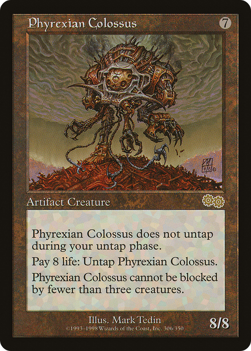 Phyrexian Colossus (USG-305) [Urza's Saga] MTG Single Wizards of the Coast