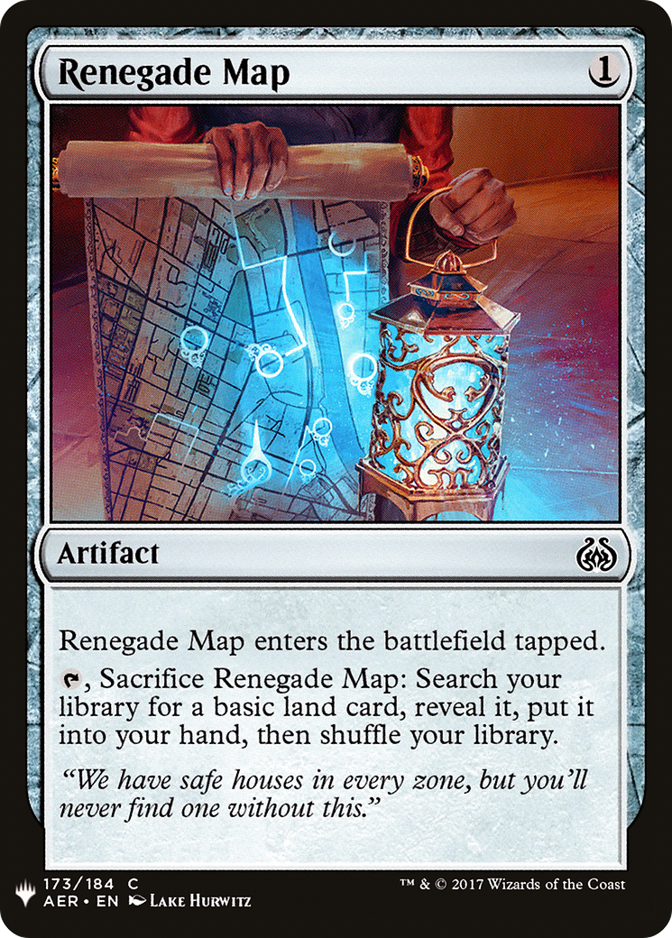 Renegade Map (LIST-AER-173) [Mystery Booster] The List MTG Single Wizards of the Coast