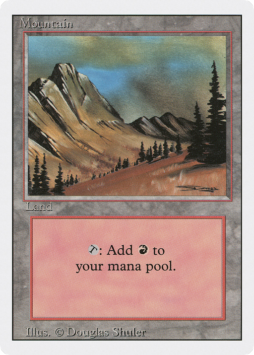 Mountain (C) (3ED-292) [Revised Edition] MTG Single Wizards of the Coast