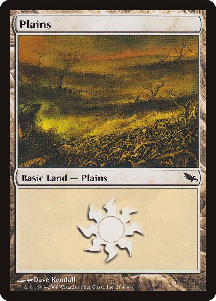 Plains (SHM-284) [Shadowmoor] Foil MTG Single Wizards of the Coast