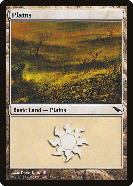 Plains (SHM-284) [Shadowmoor] MTG Single Wizards of the Coast