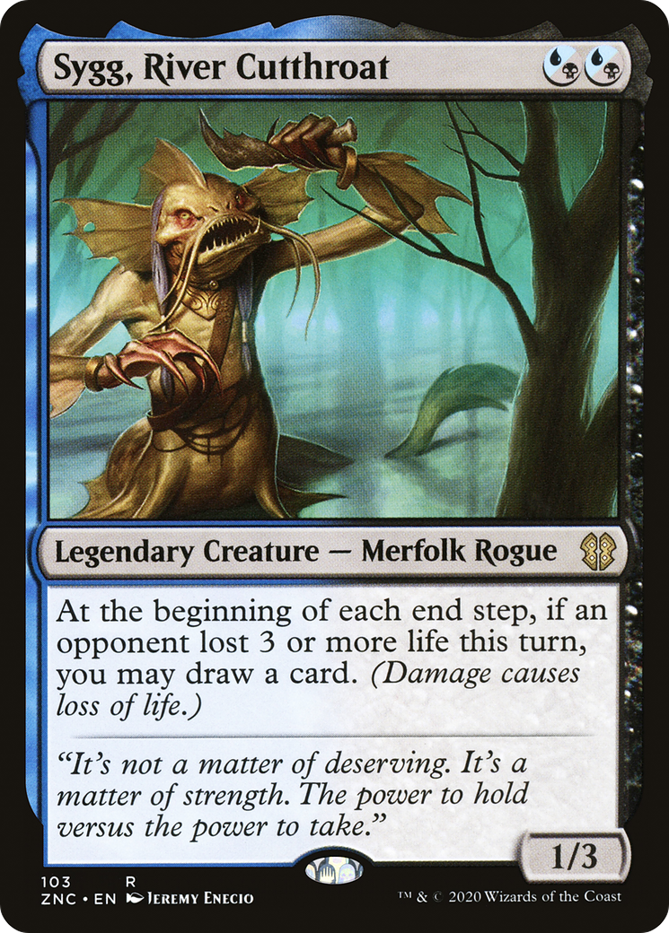 Sygg, River Cutthroat (ZNC-103) [Zendikar Rising Commander] MTG Single Wizards of the Coast