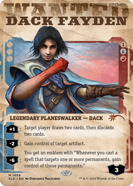 Dack Fayden (1689) (SLD-1689) [Secret Lair] Drop (Showcase) (Borderless) MTG Single Wizards of the Coast