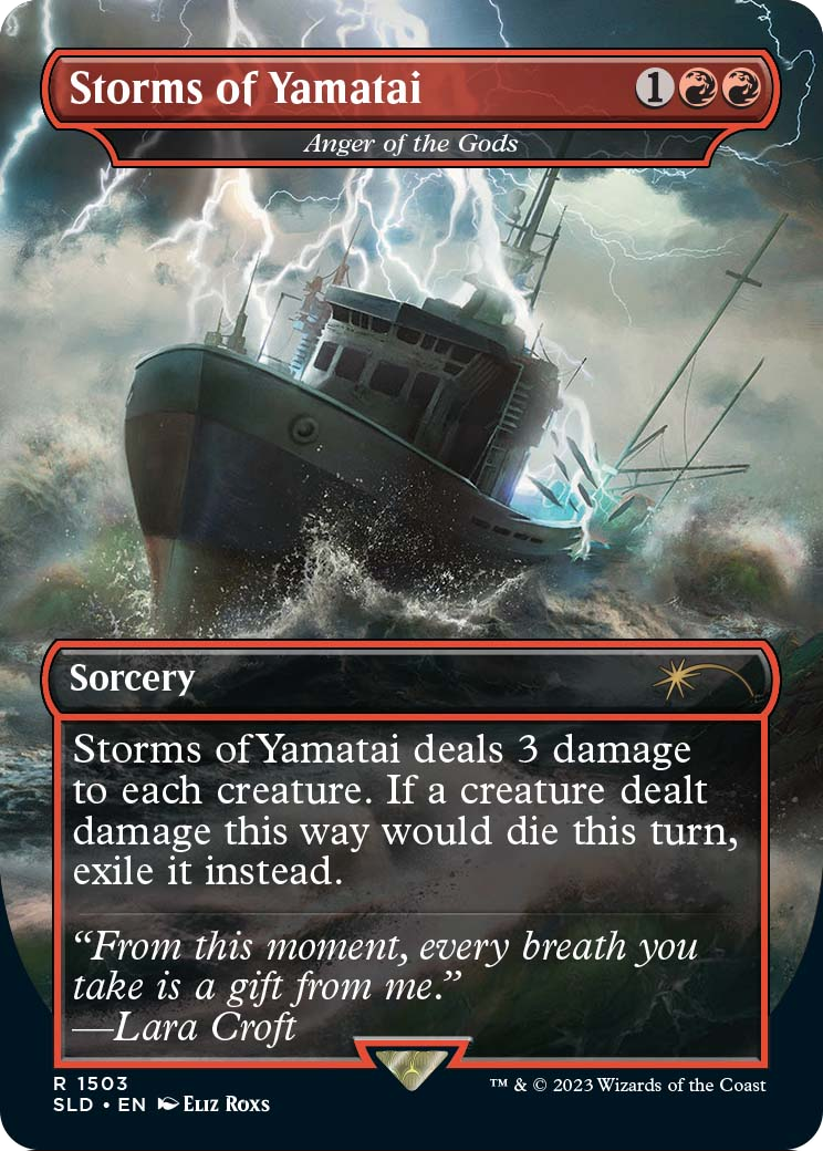 Storms of Yamatai - Anger of the Gods (SLD-1503) [Secret Lair] Drop (Borderless) MTG Single Wizards of the Coast