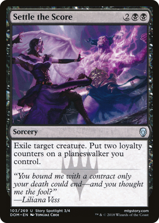 Settle the Score (DOM-103) [Dominaria] Foil MTG Single Wizards of the Coast