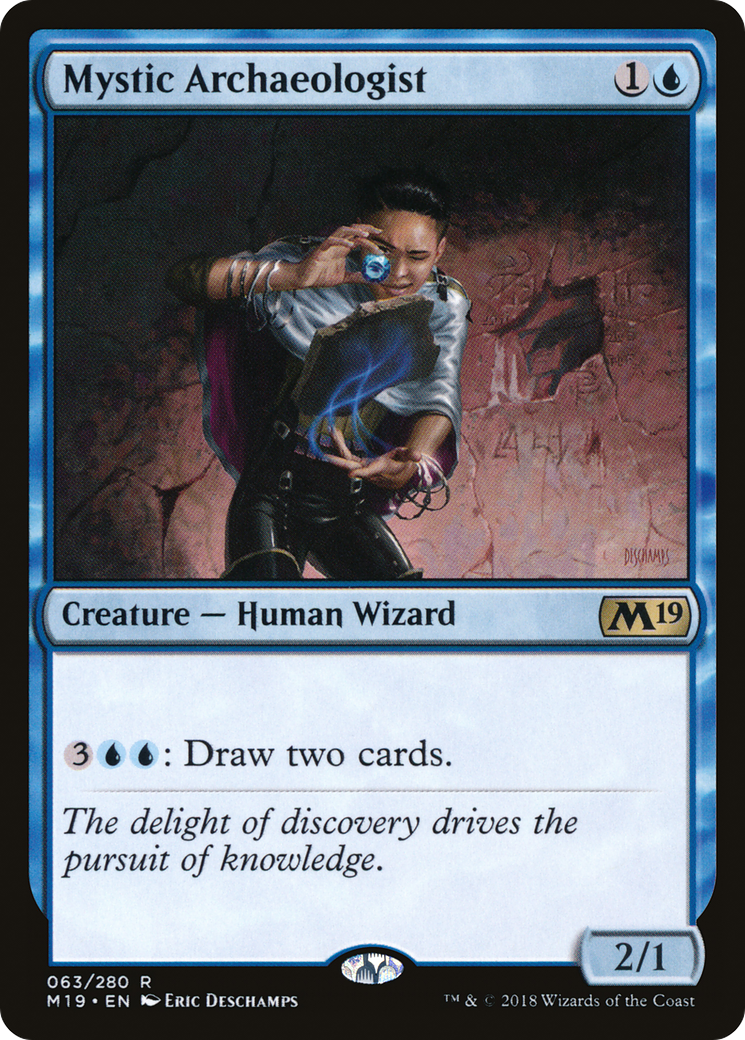 Mystic Archaeologist (M19-063) [Core Set 2019] Foil MTG Single Wizards of the Coast