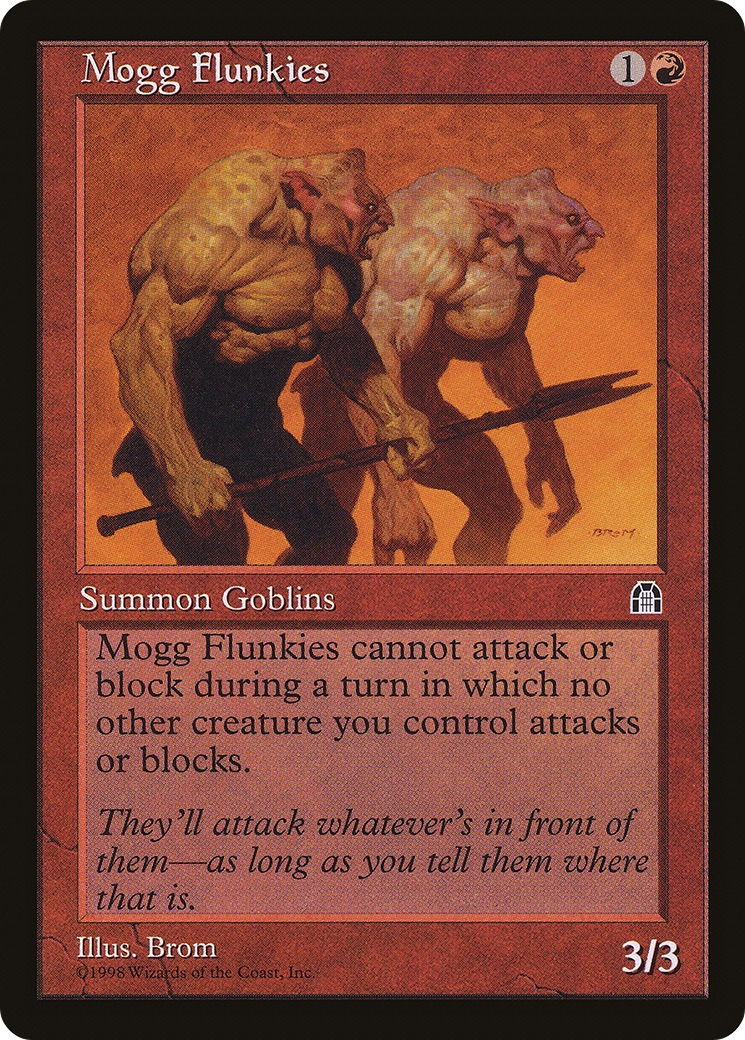Mogg Flunkies (STH-092) [Stronghold] MTG Single Magic: The Gathering