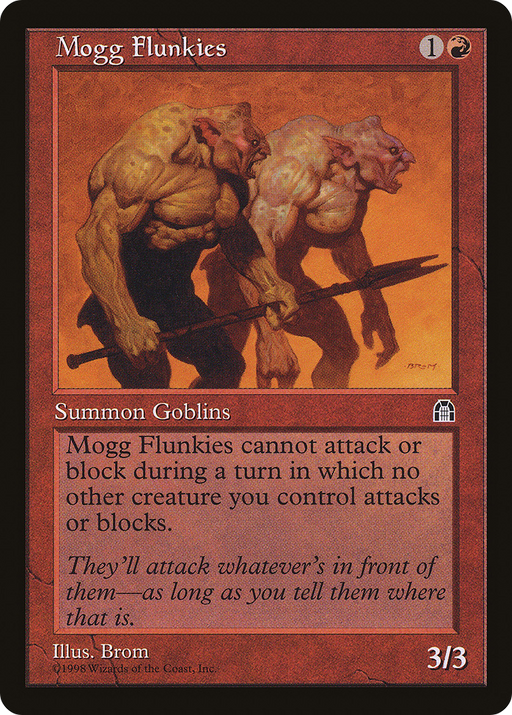Mogg Flunkies (STH-092) [Stronghold] MTG Single Wizards of the Coast