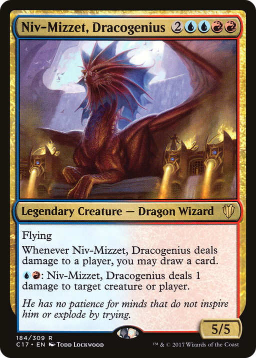Niv-Mizzet, Dracogenius (C17-184) [Commander 2017] MTG Single Wizards of the Coast