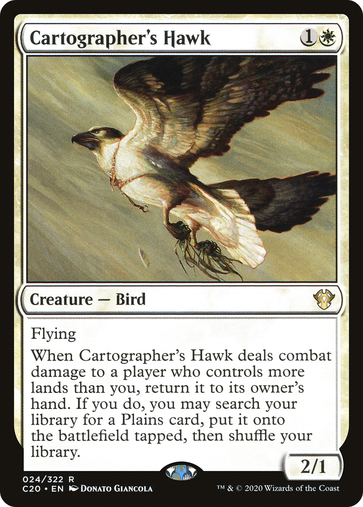 Cartographer's Hawk (C20-024) [Commander 2020] MTG Single Wizards of the Coast