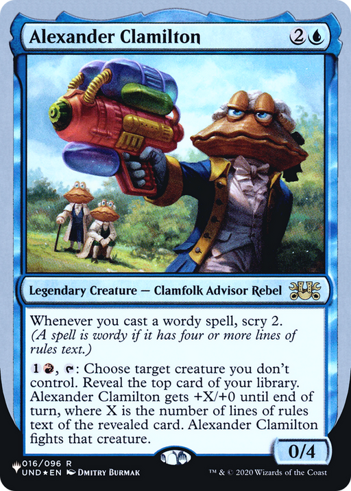Alexander Clamilton (LIST-010) [Mystery Booster] The List (Unfinity Foil Edition) Foil MTG Single Wizards of the Coast