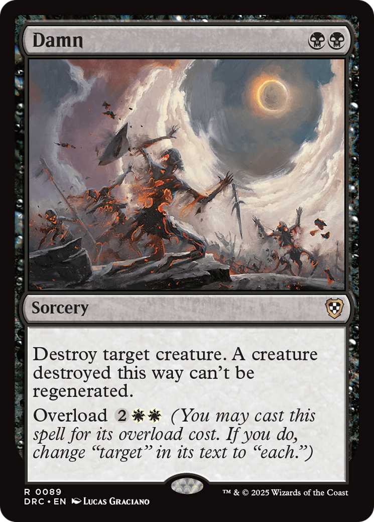 Damn (DRC-089) [Commander: Aetherdrift] MTG Single Wizards of the Coast