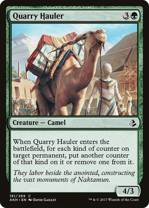 Quarry Hauler (AKH-181) [Amonkhet] Foil MTG Single Wizards of the Coast