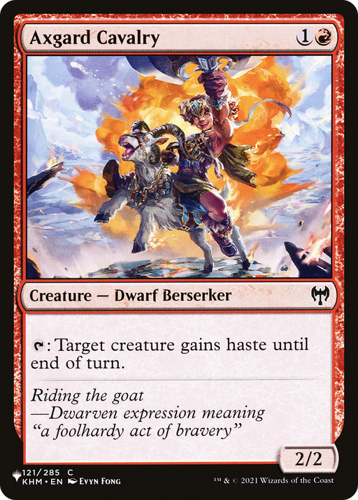 Axgard Cavalry (LIST-KHM-121) [Mystery Booster] The List MTG Single Wizards of the Coast