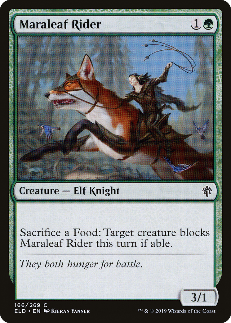 Maraleaf Rider (ELD-166) [Throne of Eldraine] Foil MTG Single Wizards of the Coast